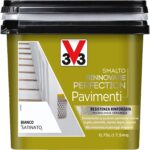 V33 RINNOVARE PAVIMENTI BIANCO SATINATO  LT.0.75