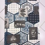 TAPPETO MOD.SURF FULL DIS.243 LOVE SHABBY CHIC BLU