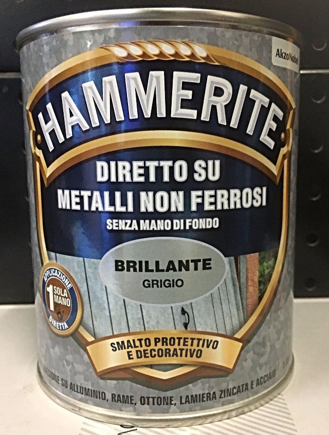 Image HAMMERITE DIR METALLI NON FERROSI GRIGIO 750ML - immagine 1