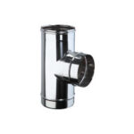 RACCORDO A T INOX AISI X PELLET CM.8 FFM