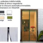 ZANZARIERA MAGNETICA LUSSO CM.140X240 ANTRACITE