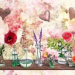 TAPPETO ANTISCIVOLO CUORI ED AMPOLLE 52X200