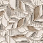 TAPPETO ANTISCIVOLO FOGLIE A RILIEVO 52X200