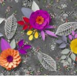 TAPPETO ANTISCIVOLO FIORI3D 52X350