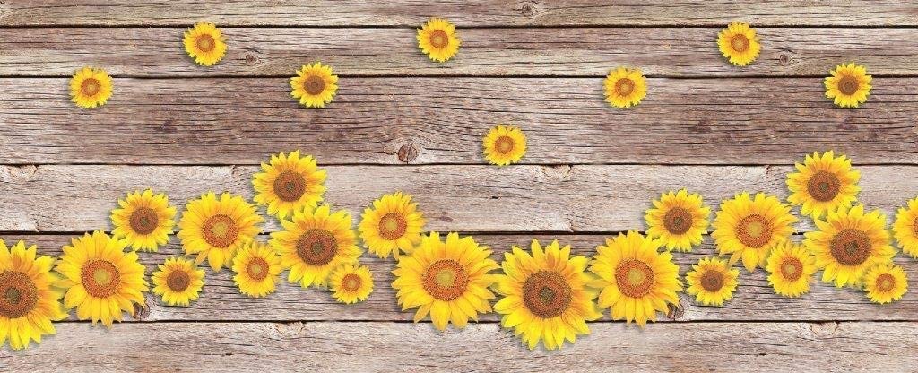 Image TAPPETO ANTISCIVOLO GIRASOLI IN LEGNO 52X150 - immagine 1