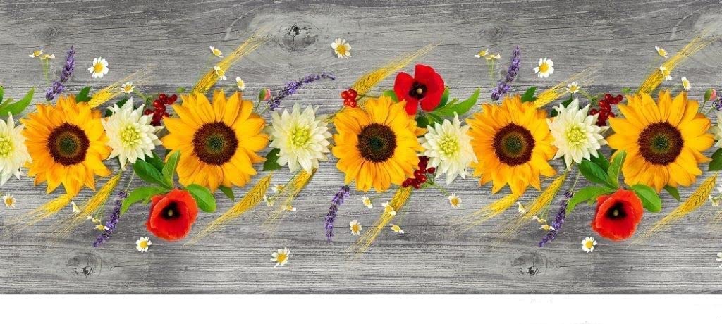 Image TAPPETO ANTISCIVOLO GIRASOLI E LAVANDA 52X250 - immagine 1