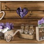 TAPPETO ANTISCIVOLO LAVANDA CUOR CARRETTO 52X400