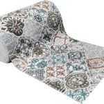 TAPPETO ANTISCIVOLO MAIOLICA SOLE VERDE 52X300