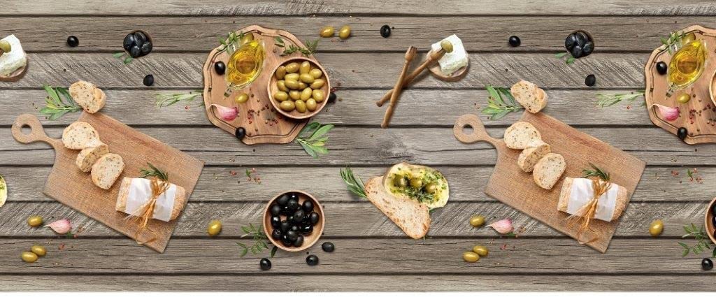 Image TAPPETO ANTISCIVOLO PANE E OLIVE 52X400 - immagine 1