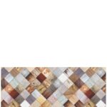 TAPPETO ANTISCIVOLO PARQUET A QUADRI 52X150