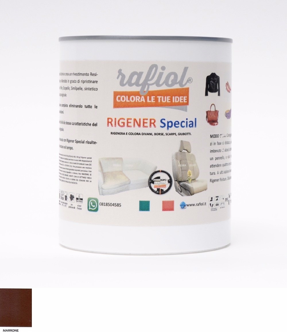 Image VERNICE PER TESSUTI RIGENER LT.0.375 MARRONE - immagine 1