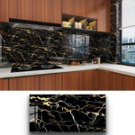 PANNELLO ADESIVO MARMO 04 60X30 NERO/ORO