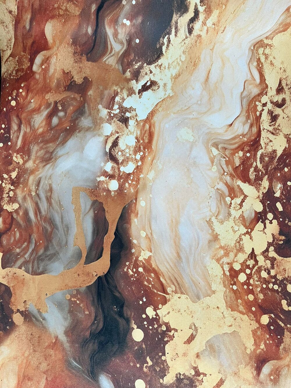 Image TAPPETO DIGITALE MARMO 05 ROSSO/ORO - immagine 1