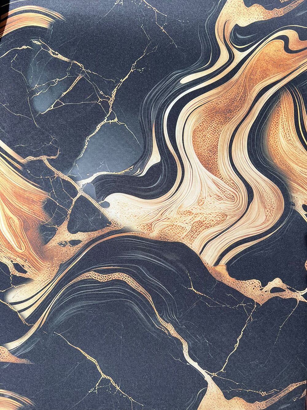 Image TAPPETO DIGITALE MARMO 08 NERO/ORO - immagine 1