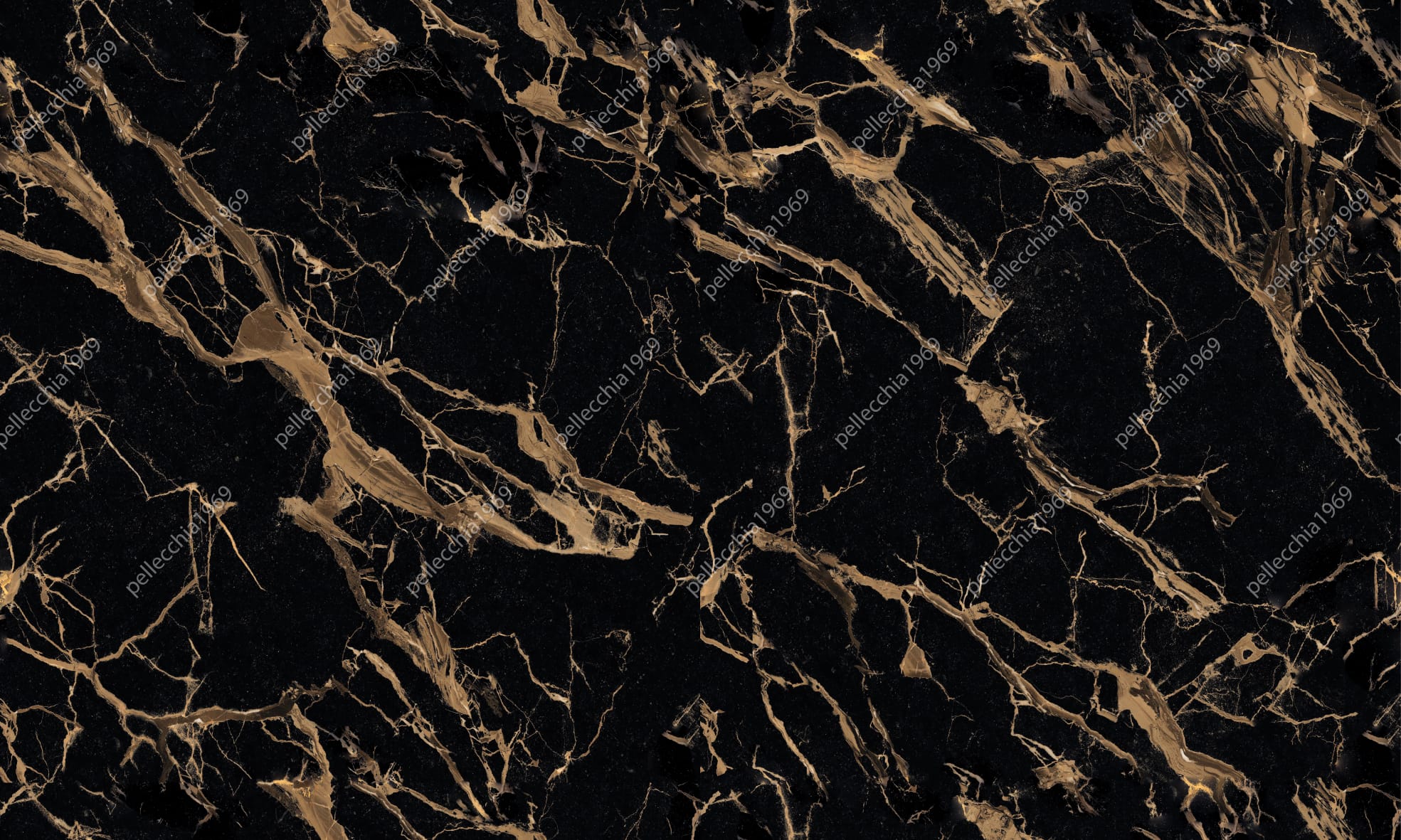 Image PANNELLO EFFETTO MARMO NERO/ORO PORTORO 120X200 - immagine 1