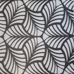 PANNELLO POLIS.50X50 BLACK FLOWER