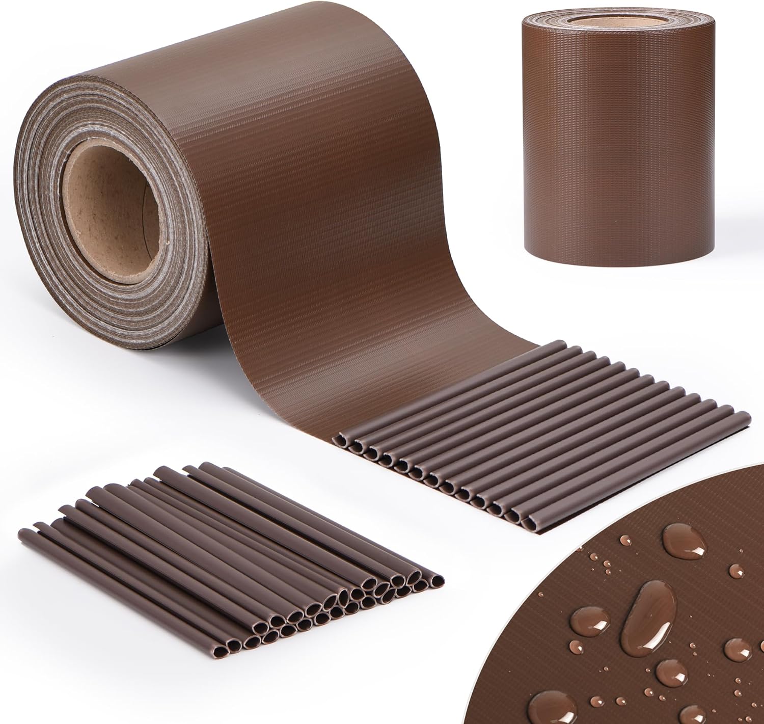 Image FASCIA FRANGIVISTA IN PVC MARRONE RAL 8017 19CM X 35MT - immagine 1