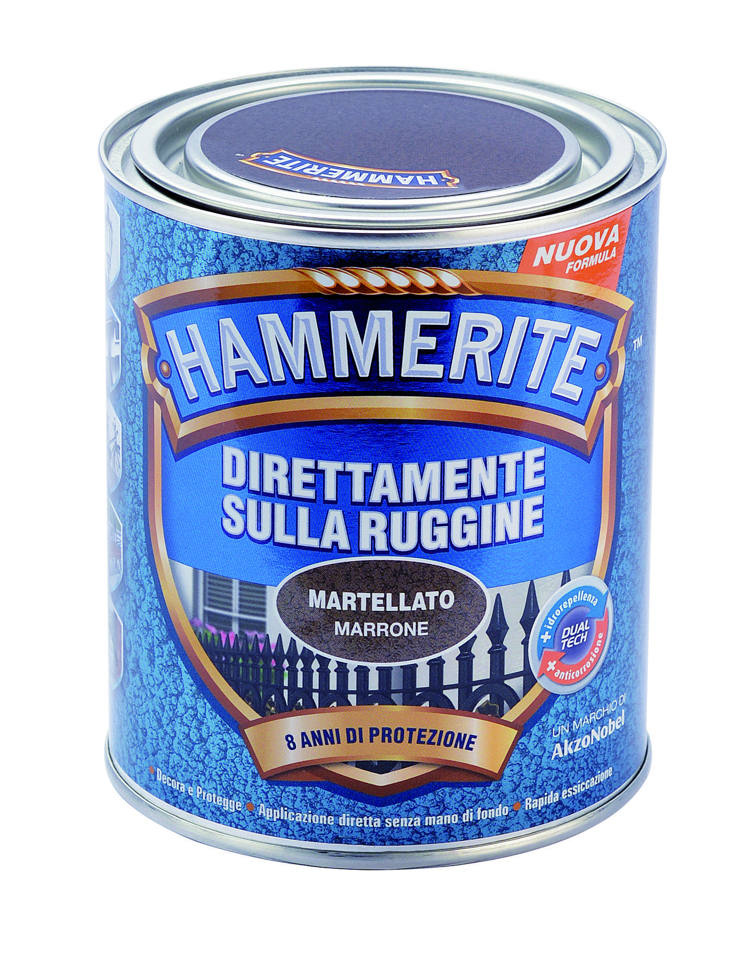 Image HAMMERITE MARTELLATO MARRONE 750ML - immagine 1