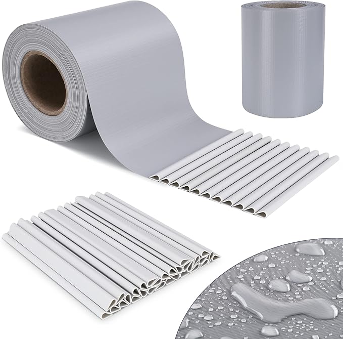 Image FRANGIVISTA IN PVC X RECINZIONI CM 19X35 M GRIGIO RAL 7040 - immagine 1