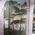 STAMPA DIGITALE ARCO CON PAESAGGIO 159X280 CM