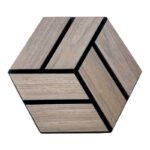 ARD PANNELLO ESAGONO MDF 300X260 LIGHT WALNUT