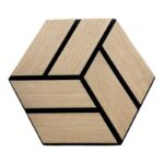 ARD PANNELLO ESAGONO MDF 300X260 WHITE OAK